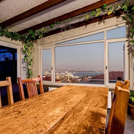 Private Lift, Indoor Terrace With Bosphorous View 185sqm At Galata *